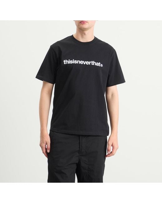 Thisisneverthat Black T-Logo Tee for men
