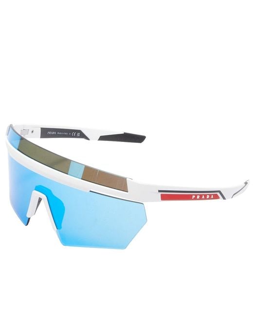 Prada Blue Linea Rossa Ps 01ys Sunglasses for men