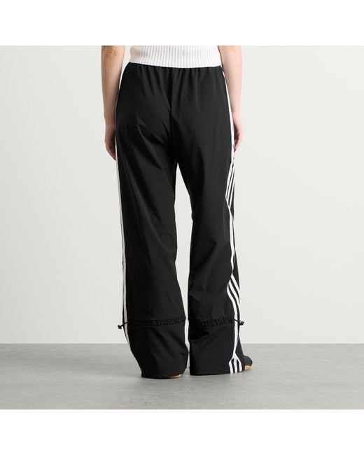 Adidas Black Pleated Nylon Track Pant
