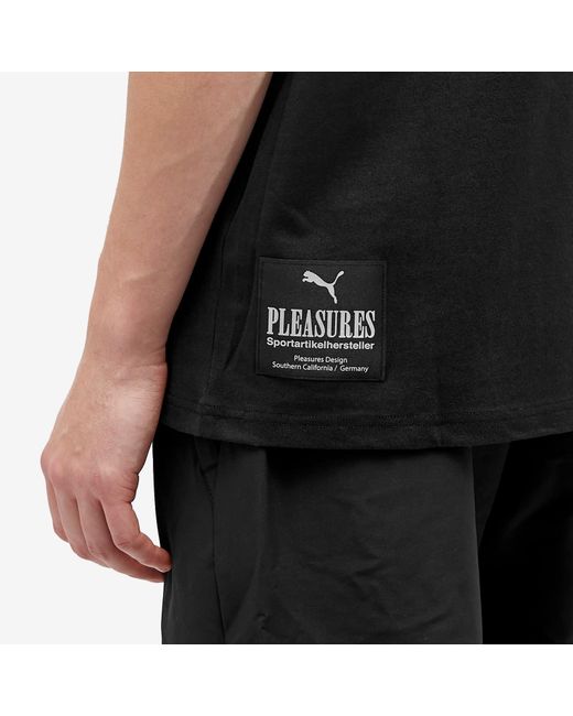 PUMA Black X Pleasures Graphic T-Shirt for men