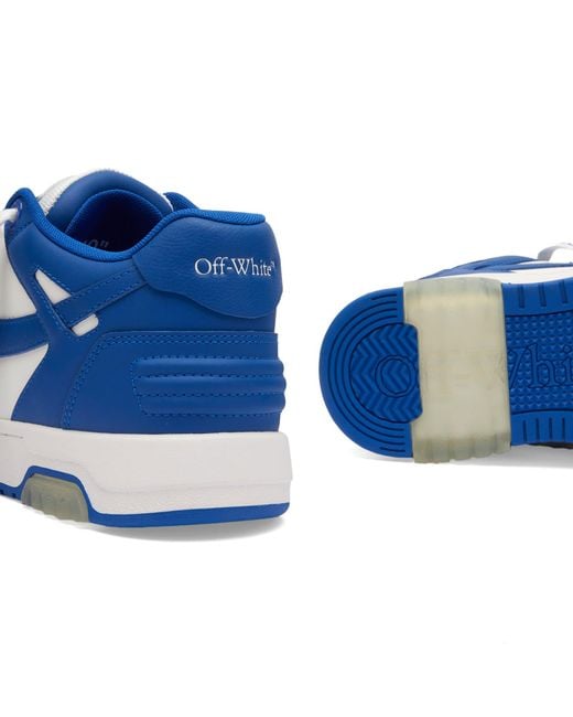Off-White c/o Virgil Abloh Blue Off- Out Of Office Calf Leather Sneakers