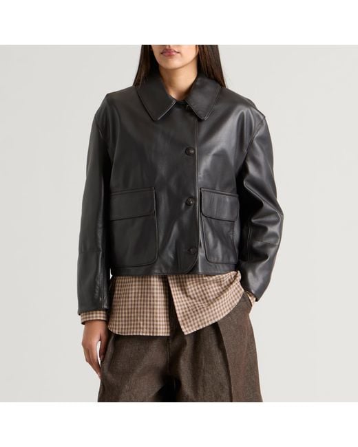 YMC Black Edge Leather Jacket