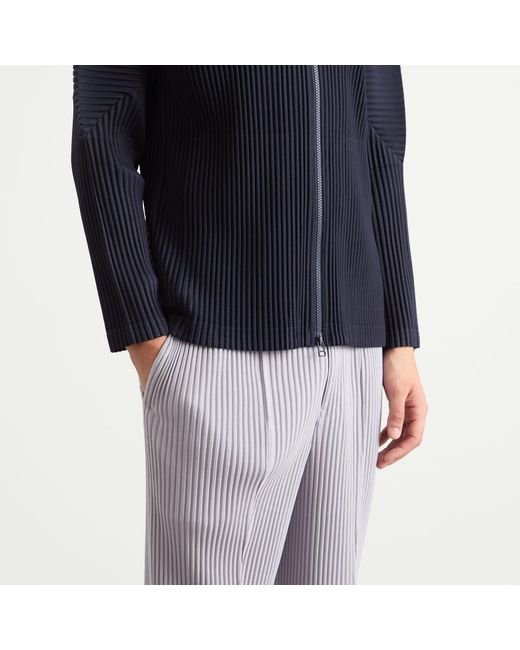 Homme Plissé Issey Miyake Gray Homme Plissé Straight Leg Trousers for men