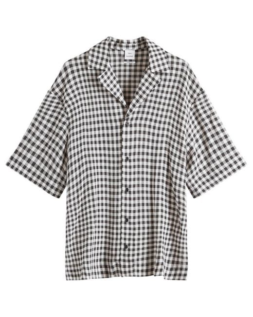 Won Hundred Black Desmond Check Vacation Shirt for men