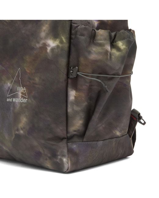 And Wander Gray X Roa Camouflage 2-Way Tote Bag for men