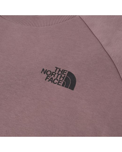 The North Face Purple Raglan Redbox Crew Sweater for men