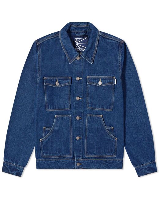 Rassvet (PACCBET) Blue Typo Denim Jacket for men