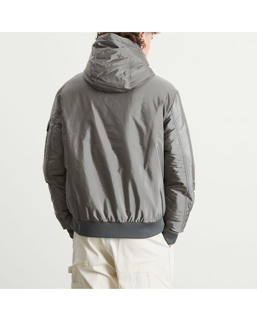 Moncler Gray Poiliot Jacket Eco Nylon Hooded Jacket for men