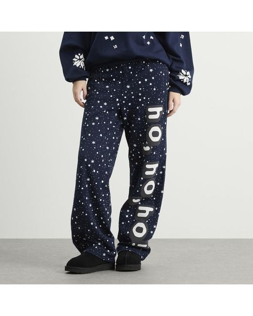 Skims Blue X Cpfm Cotton Fleece Straight Leg Pant