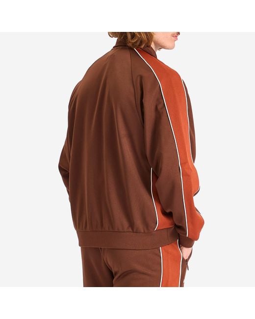 PATTA Brown Tricot Track Jacket for men