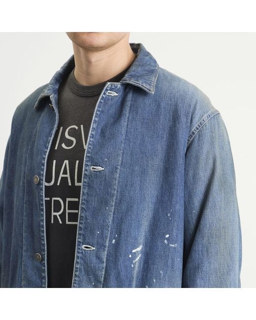 Visvim Blue Social Sculpture Dmgd Down Jacket for men