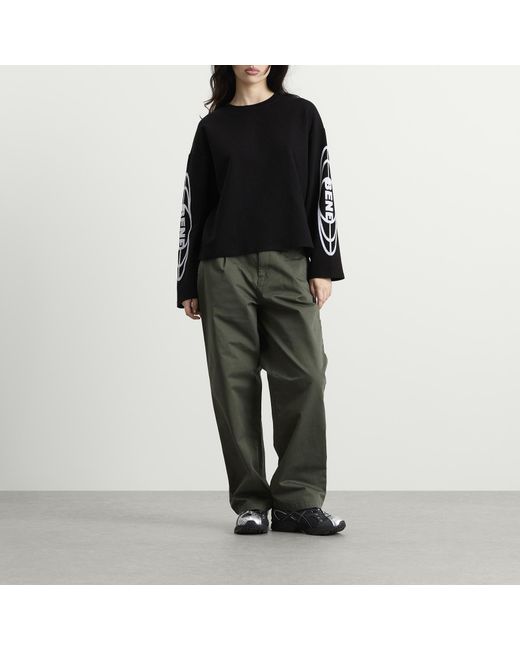 Bene Culture Black Worldwide Thermal Long Sleeve T-Shirt
