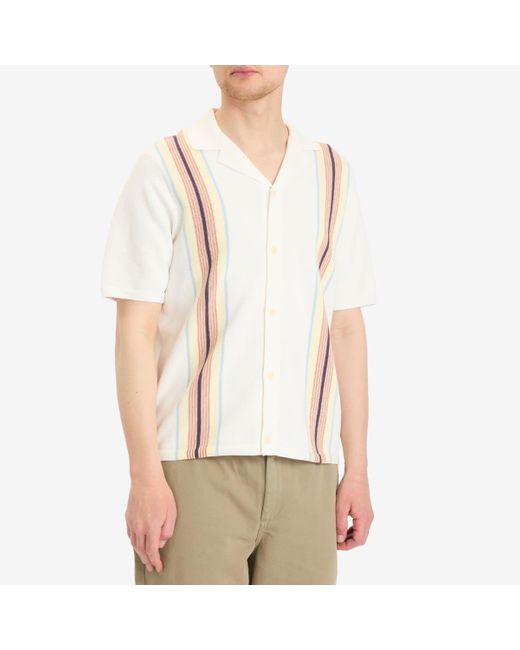 Wax London Natural Ivy Cotton Stripe Vacation Shirt for men