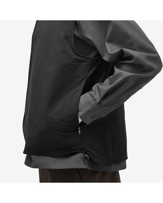 GR10K Black Drawcord Padded Vest for men