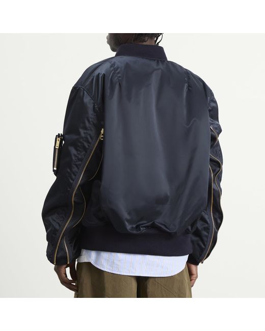 Porter-Yoshida and Co Buzz Rickson's X Porter Ma-1 Jacket in Blue