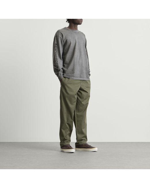 Neighborhood Gray Ls-3 Pigment Dyed Long Sleeve T-Shirt for men