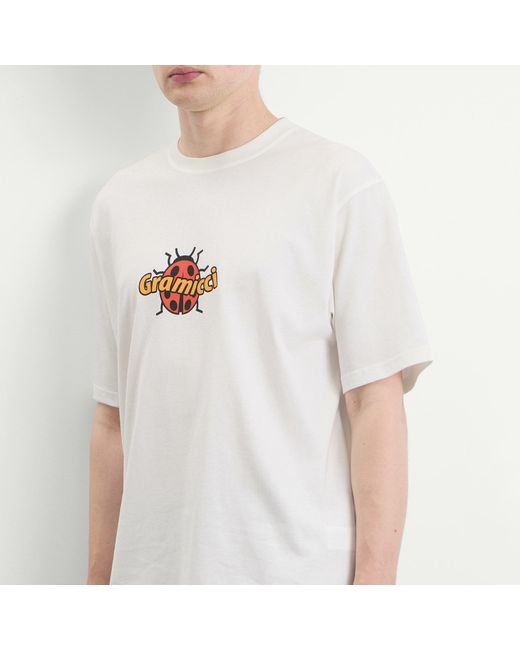 Gramicci White Ladybug T-Shirt for men