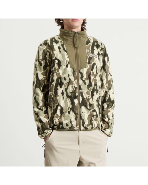 Columbia Green Sequoia Grove Printed Full Zip Fleece for men