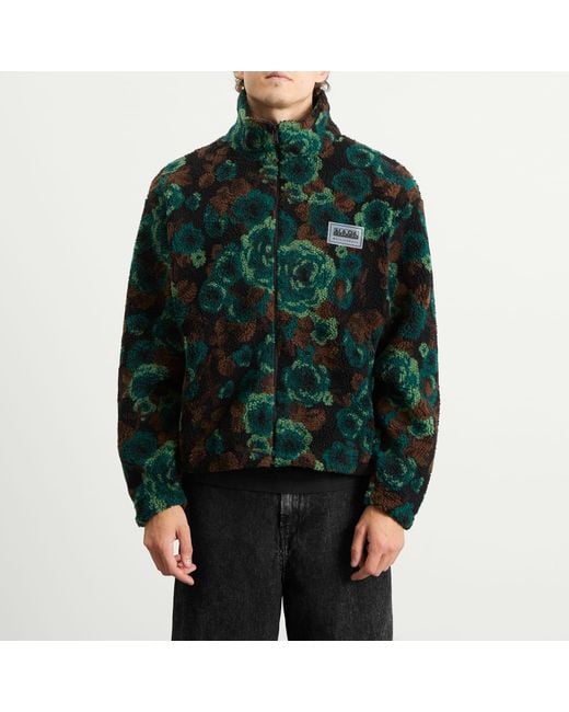 Napapijri Green X Martine Rose Jacquard Fleece Jacket for men