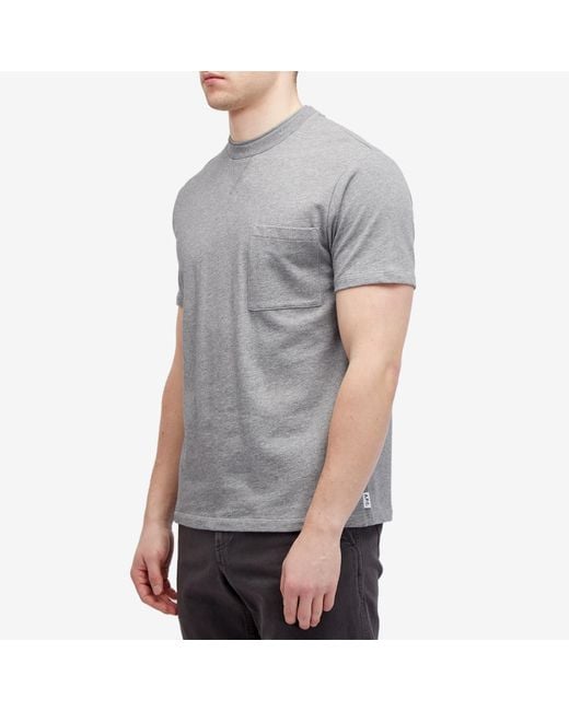 A.P.C. Gray John Pocket T-Shirt for men