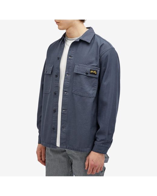 Stan Ray Blue Cpo Overshirt for men