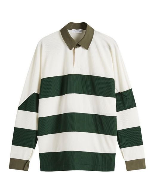Toga Toga Code Pique Jersey Polo Shirt in Green | Lyst UK