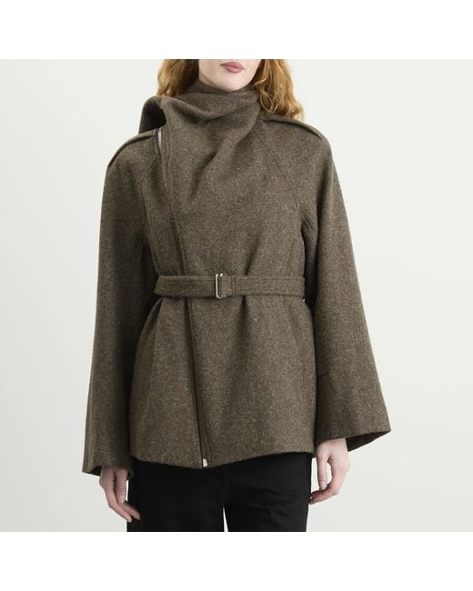 Rick Owens Green Flight Scarf Jacket