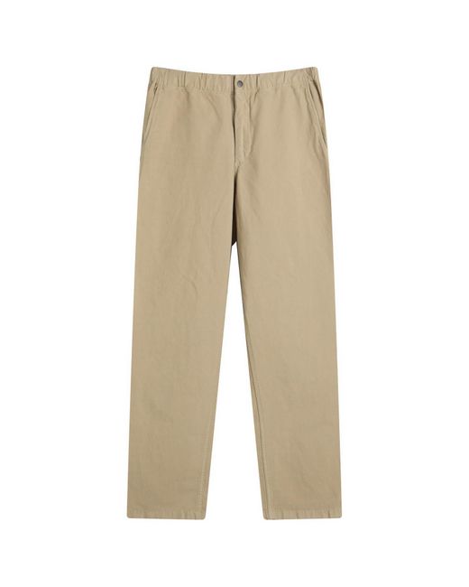 Norse Projects Natural Ezra Relaxed Cotton Linen Trousers for men