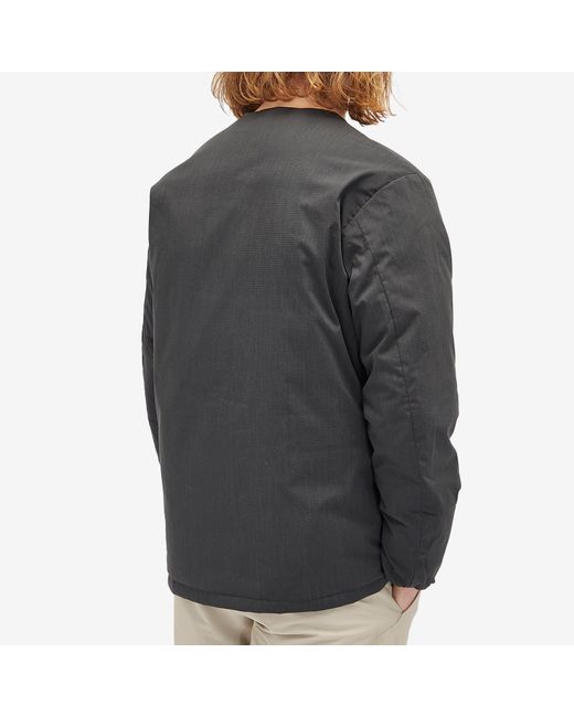 NANGA Black Hinoc Ripstop Inner Down Cardigan for men