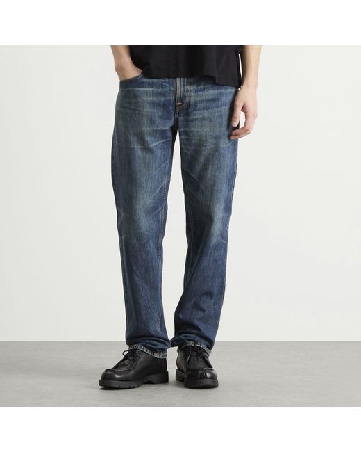 Nudie Jeans Blue Gritty Jackson Straight Leg Jeans for men