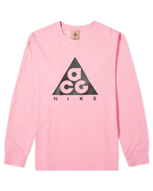 Nike Acg Long-sleeve T-shirt Pink for men