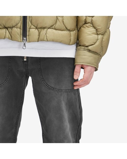 Cole Buxton Gray Canvas Carpenter Pants for men