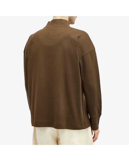Margaret Howell｜SWEATSHIRTS (MHL MOCK NECK THERMAL - BA Margaret Howell MHL Mock Neck Thermal - Bark | Garmentory
