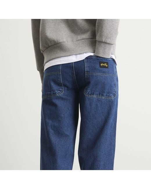 Stan Ray Blue Wide 5 Denim Jeans for men