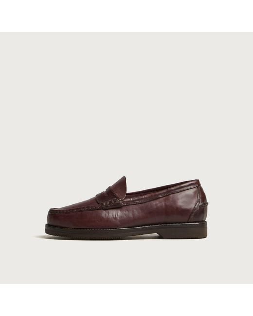 Visvim Brown Fabro Folk Loafer for men