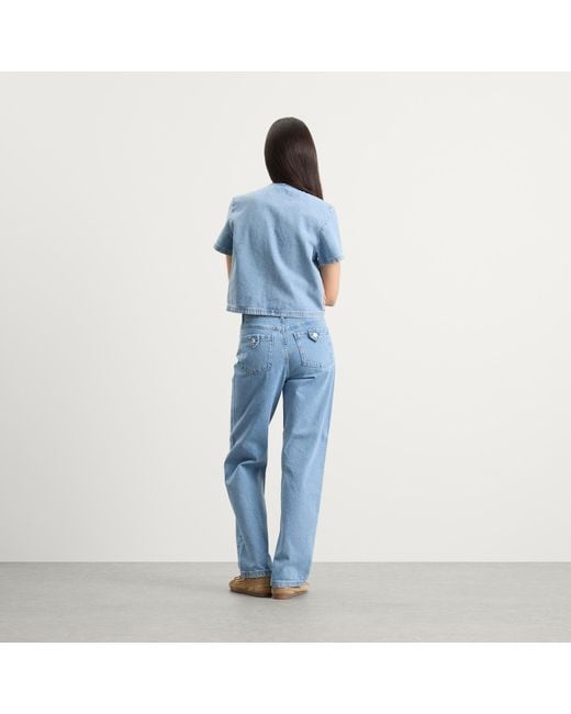 Hosbjerg Blue Bailey Denim Pants