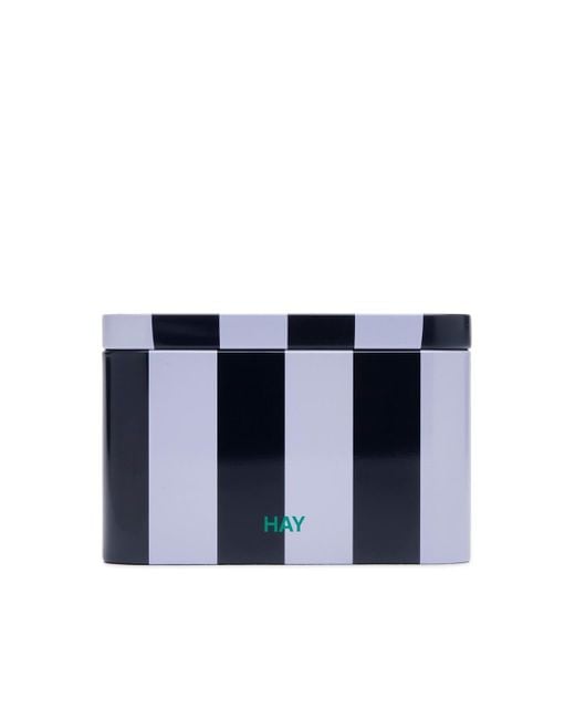 Hay Blue Tin Container