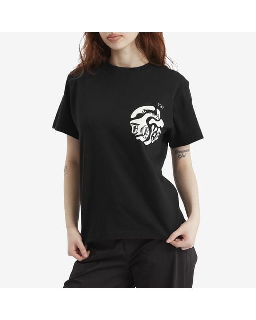 Toga Black Toga Print T-Shirt 1