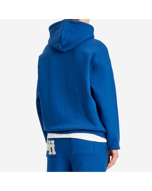 Annie Hood Blue College Zip Hoodie for men