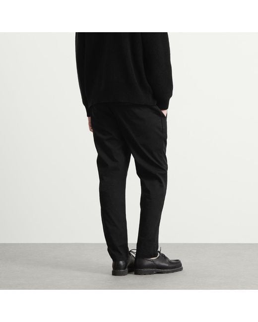 Folk Black Drawcord Trouser for men