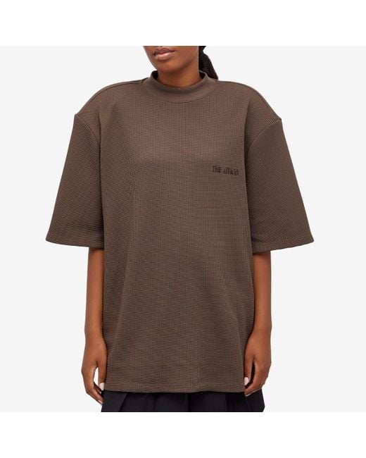 その他 THE ATTICO Brown cotton sweatshirt Brown Sweatshirt with logo The Attico - Vitkac AS