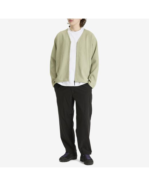 Goldwin Gray One Tuck Tapered Light Trousers for men