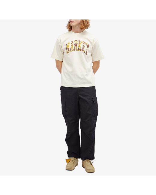 Market White Duck Camo Arc T-Shirt for men