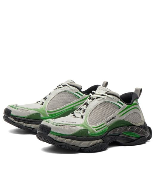 Balenciaga Green Triple S 2 Light Mesh Sneaker for men