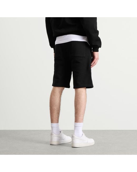 Annie Hood Black College Sweat Shorts for men