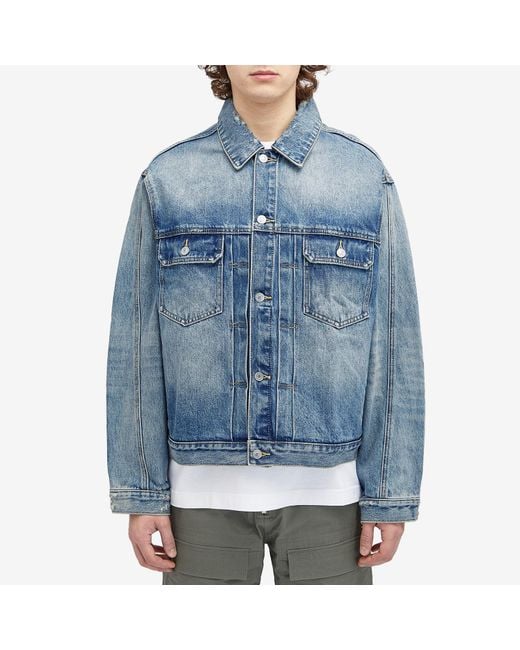 Cole Buxton Blue Type Ii Denim Jacket for men