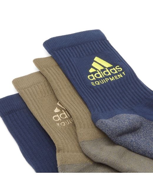 Adidas Blue Equipment 2 Pack Sock
