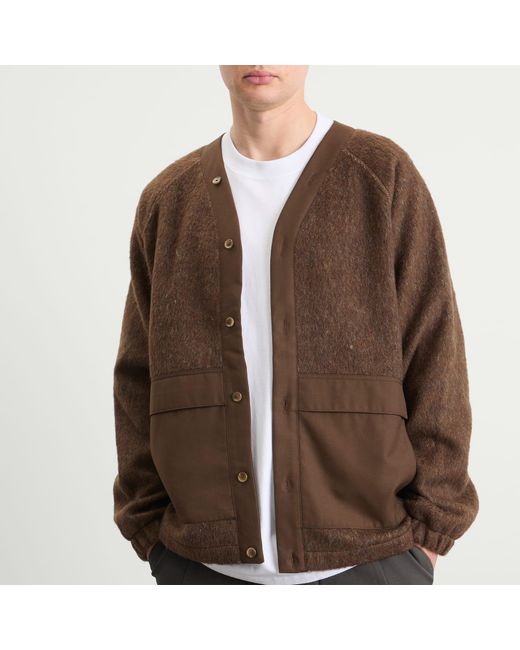 Merely Made Brown Berkut Cardigan for men