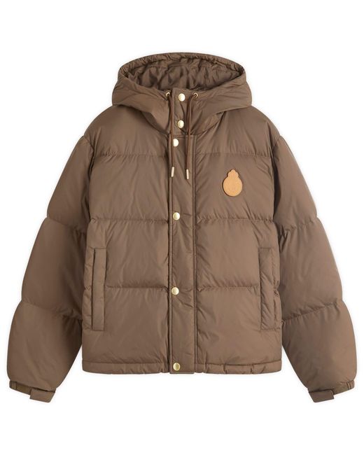 Sporty & Rich Brown Crown Puffer Jacket