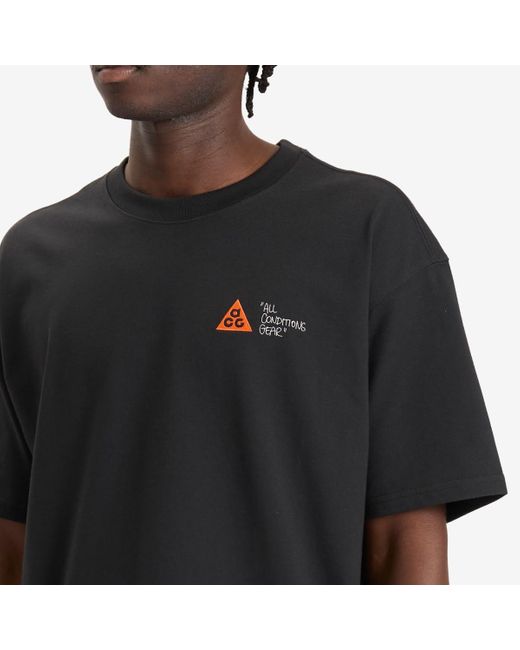 Nike Black Acg Dri-Fit T-Shirt for men